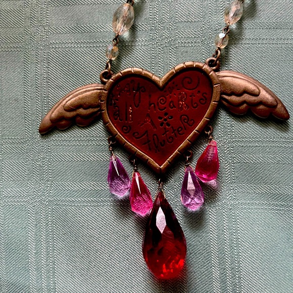 Price Drop NWT Holiday Decor yr round Heart Swarovski Crystal Hanging ornament - Picture 1 of 7